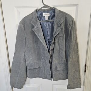 Vintage Y2K Chadwick Women's Suede Genuine Leather Blazer Size 16 Spots In Pics